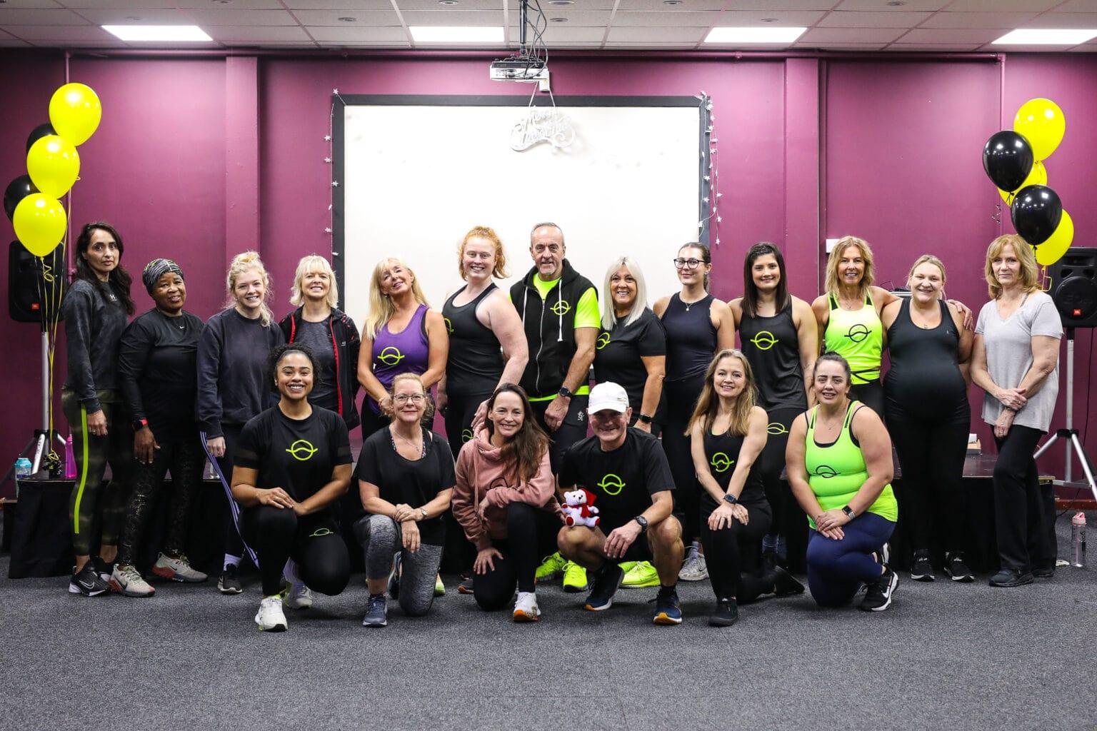 Group photo at a fundraising event