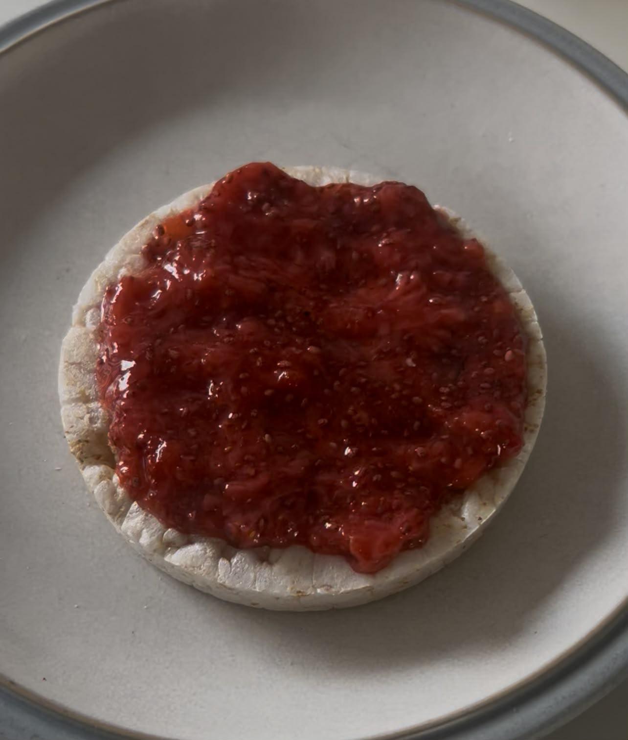 rice cake and jam
