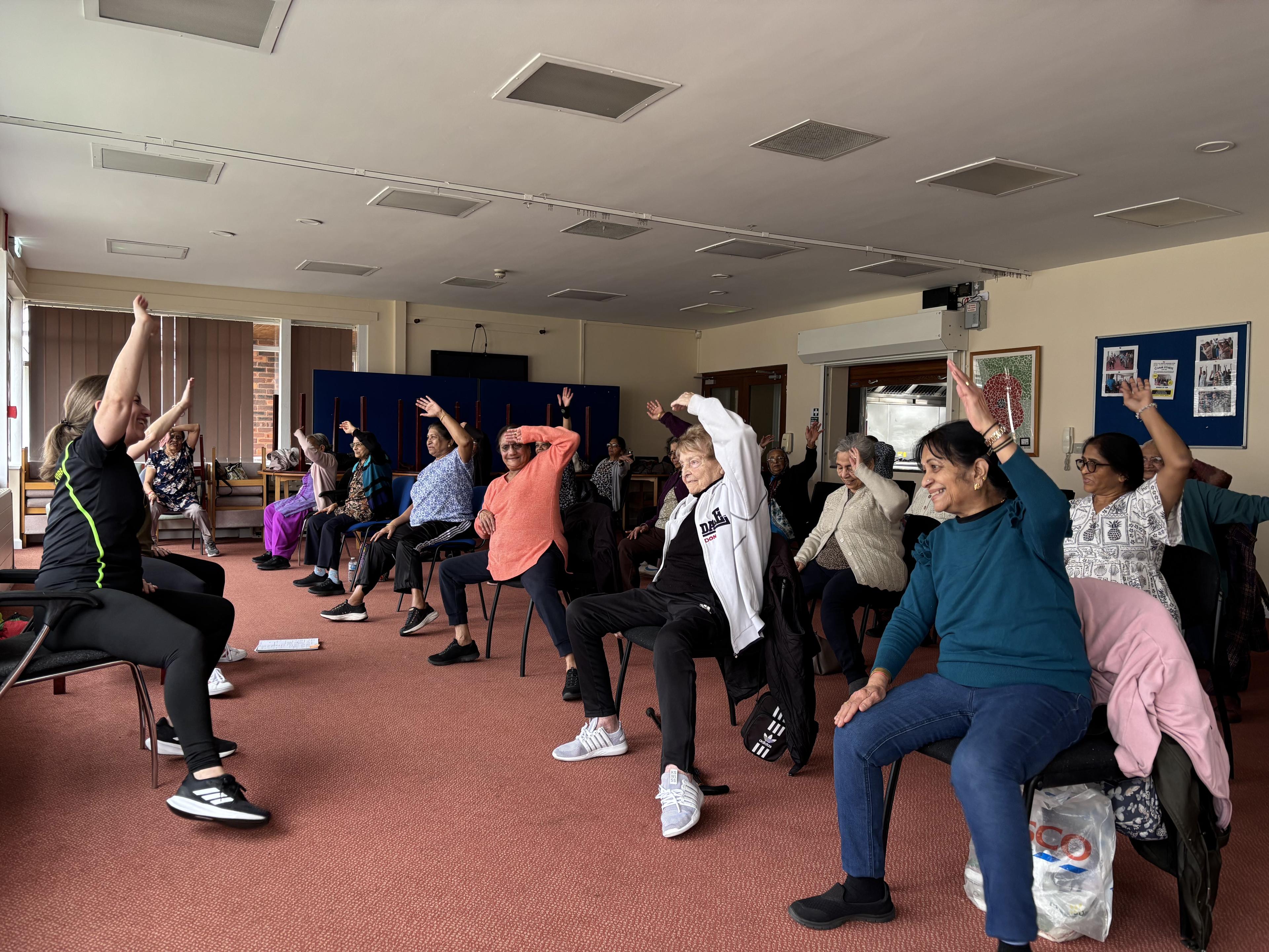 older adults chair exercise class vibe life walsall